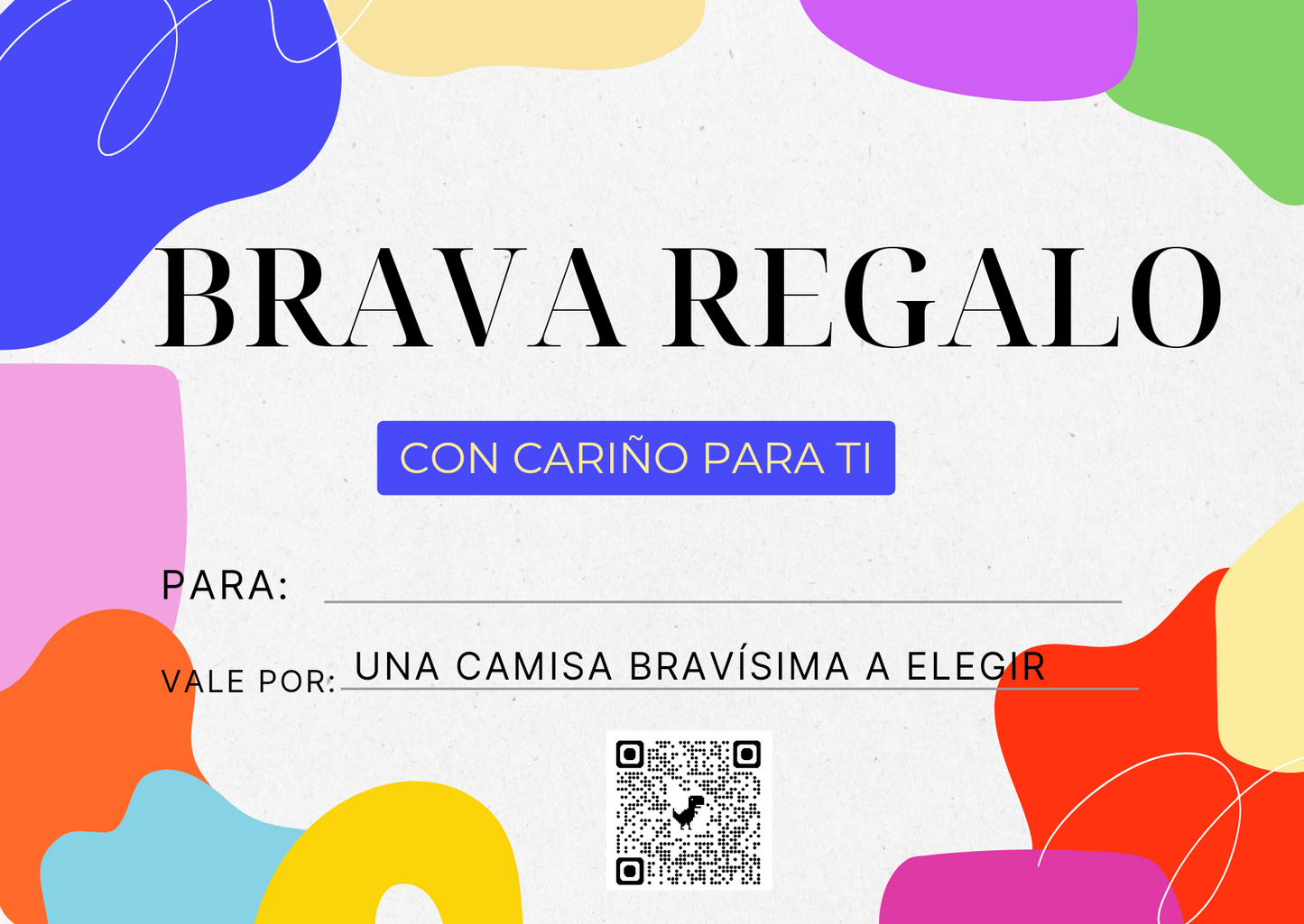 .Tarjeta de regalo Brava